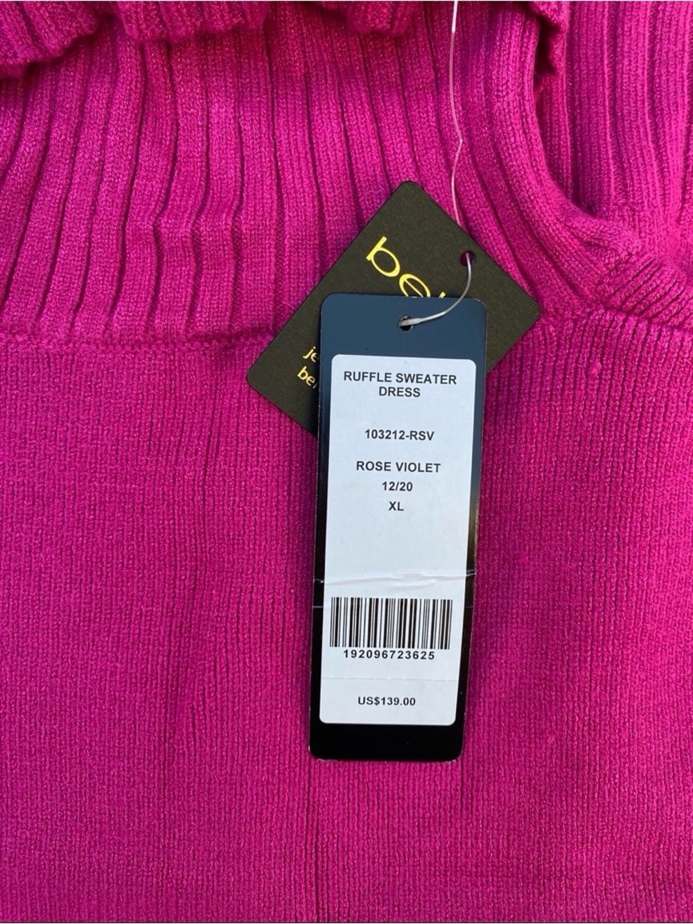Bebe Ruffle Sweater Dress - Picture 6 of 7